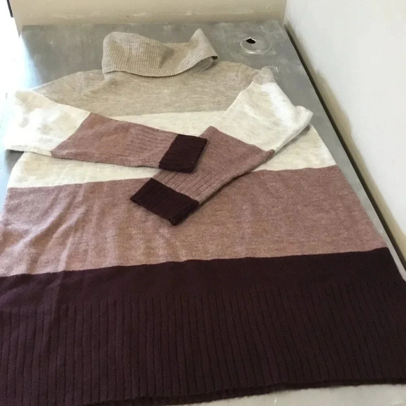 Reitmans Colorblock Turtleneck Pullover Sweater Sz XXL - Picture 8 of 11